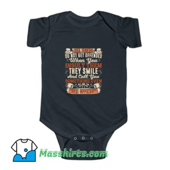 Cool Real Friends Do Not Get Offended Baby Onesie