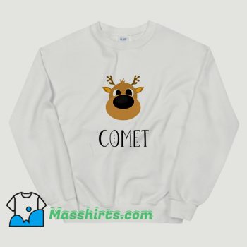 Cool Santa Reindeer Comet Sweatshirt