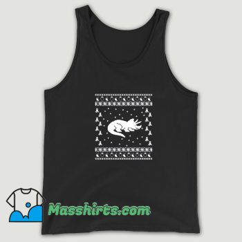 Cool Triceratops Ugly Christmas Tank Top