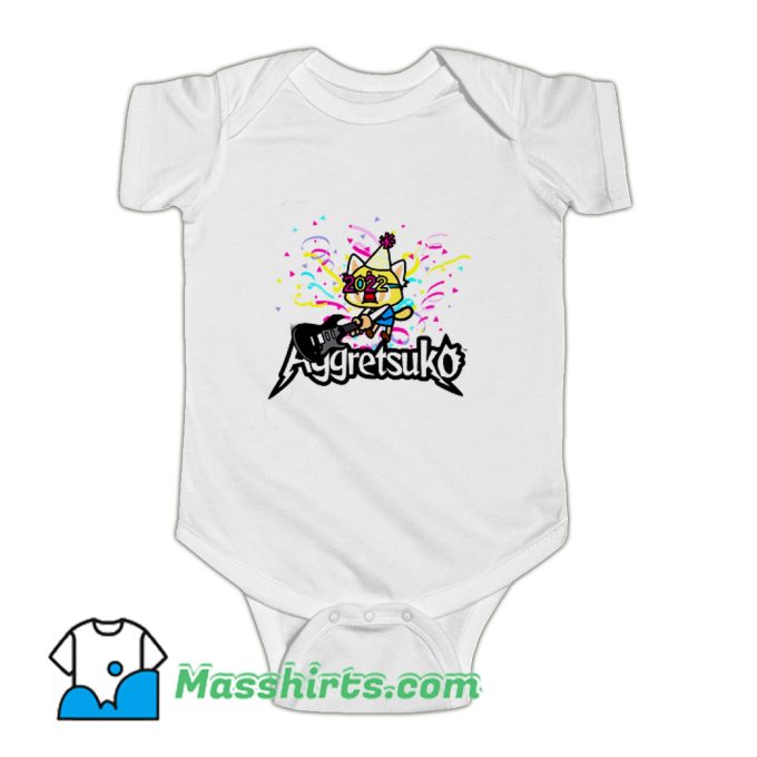 Funny Aggretsuko Happy New Years 2022 Baby Onesie