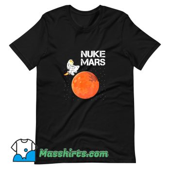 Funny Nuke Mars Dogecoin Astronaut T Shirt Design