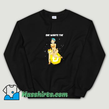 Funny She Wants The Dogecoin Moon Sweatshirt