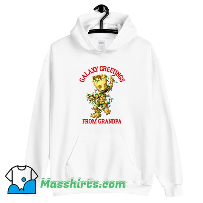 Marvel Groot Galaxy Greetings From Grandpa Hoodie Streetwear