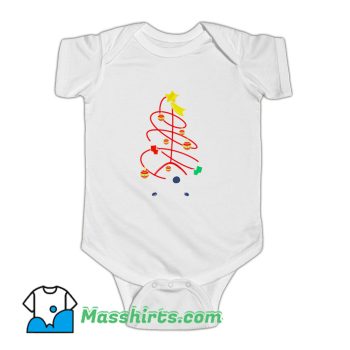 Merry Christmas Nursing Stethoscope Baby Onesie