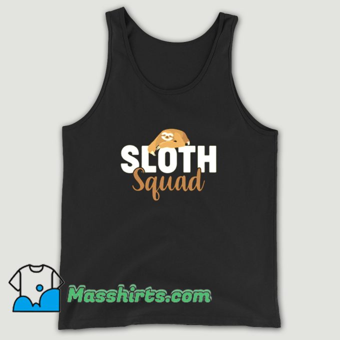 New Sloth Squad Team Tank Top