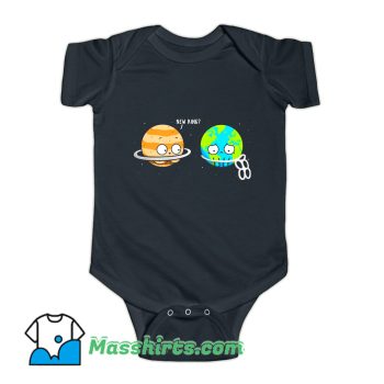 Plastic Ring Earth Day Baby Onesie