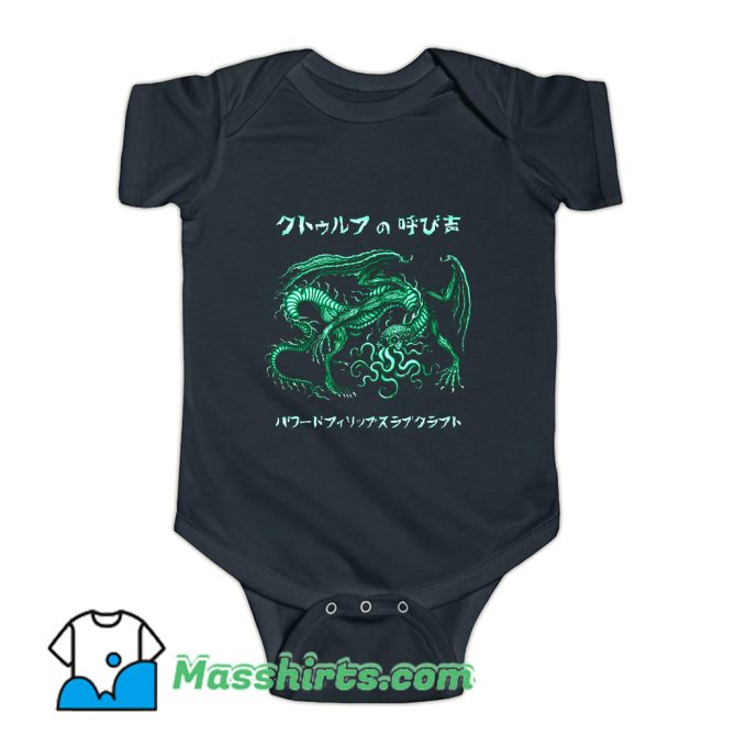 Vintage Cthulhu Dragon Azhmodai 2021 Baby Onesie