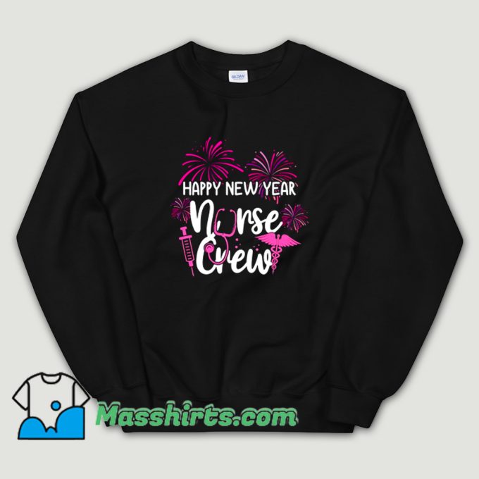 Vintage Happy New Year Nurse Crew Sweatshirt