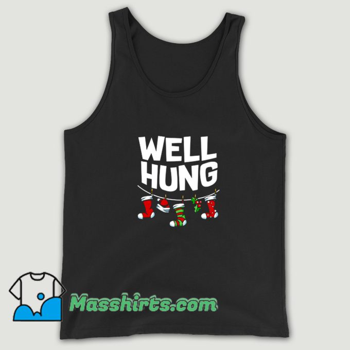 Vintage Well Hung Christmas Socks Decorations Tank Top