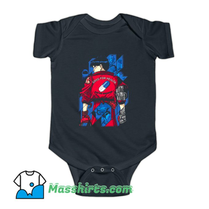 Akira Good For Health Tiles Baby Onesie