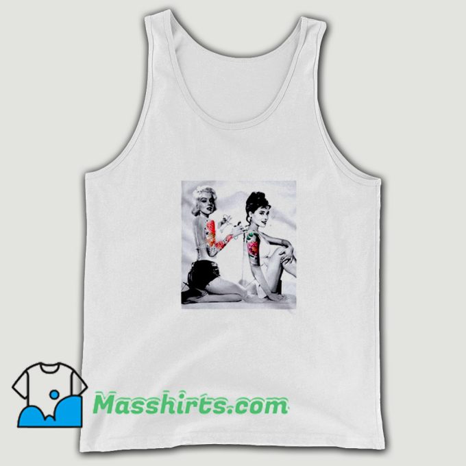 Audrey Hepburn Marilyn Monroe Tattoo Tank Top