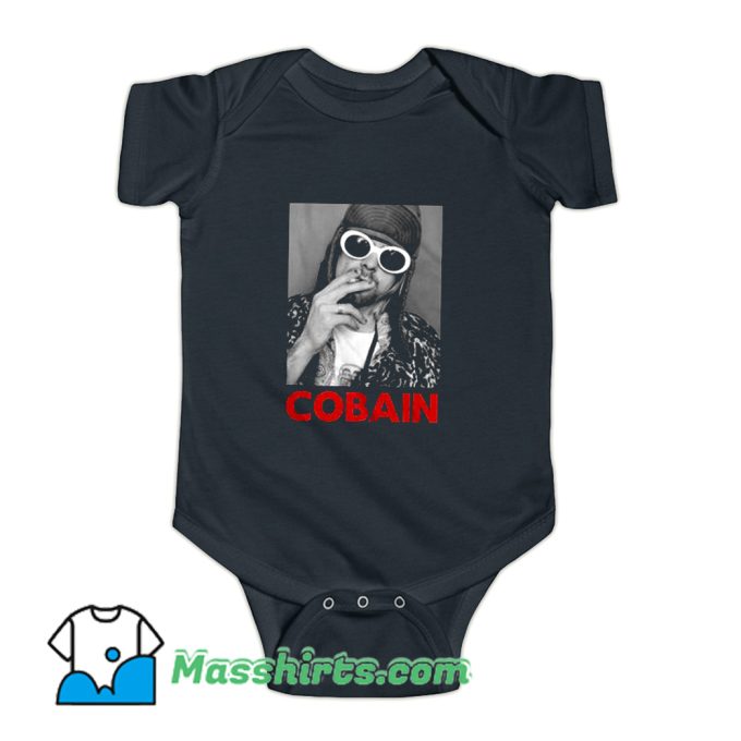 Best Cobain Smoking Nirvana Rock Band Baby Onesie