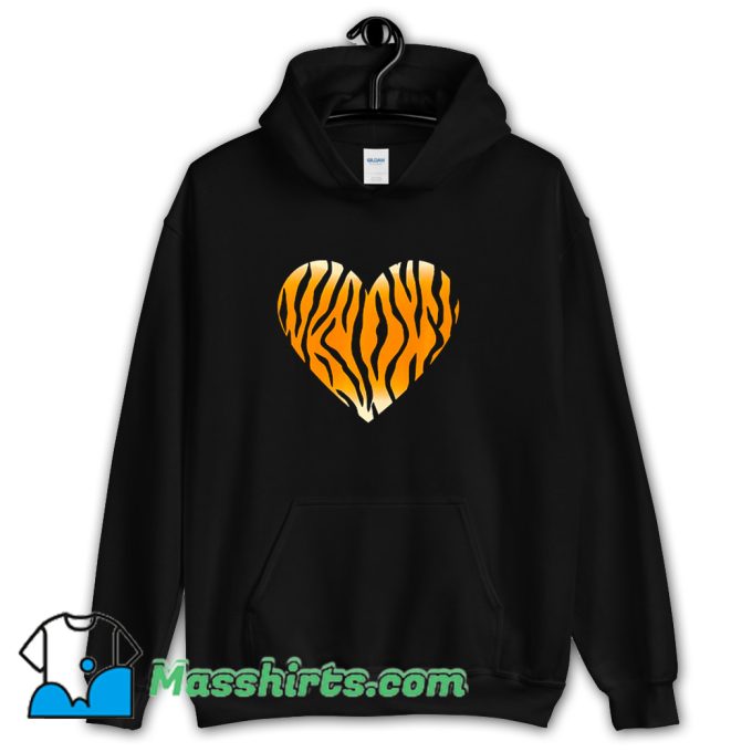 Best Valentine Day Fashionable Tiger Stripe Hoodie Streetwear