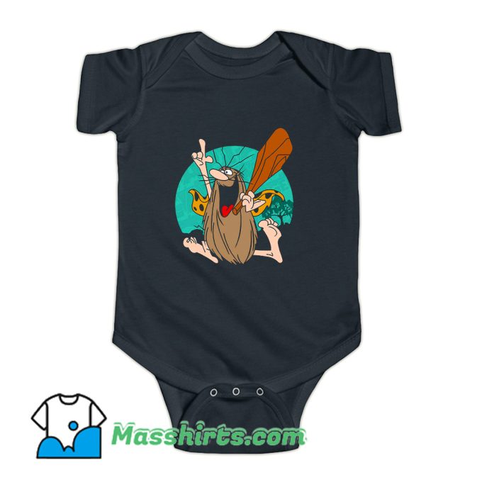 Captain Caveman Cartoon Baby Onesie