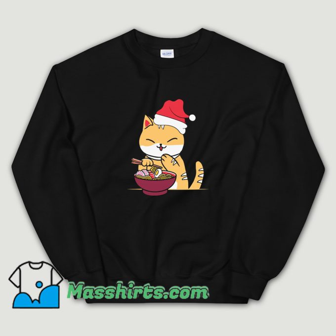 Cat Ramen Xmas Sweatshirt