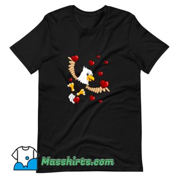 Cheap American Bald Eagle Valentine Day T Shirt Design