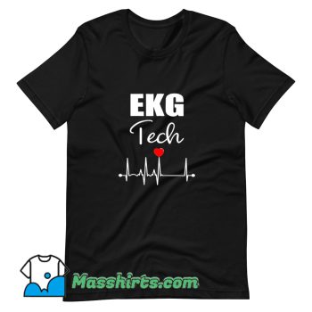 Cheap Ekg Tech Heartbeat Heart T Shirt Design
