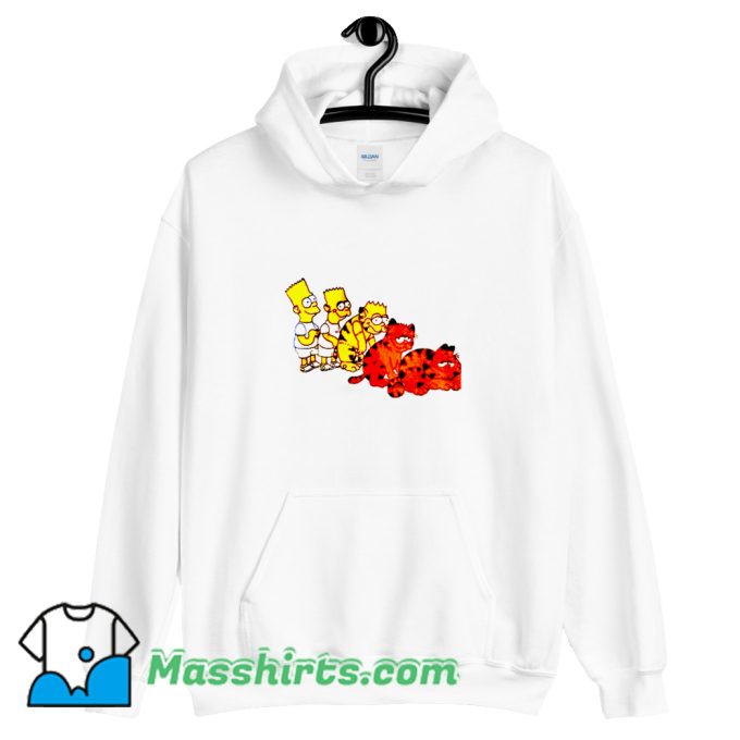 Classic Bart Simpson And Garfield Hoodie Streetwear