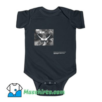 Classic Grayscale Butterfly Halsey Singer Baby Onesie