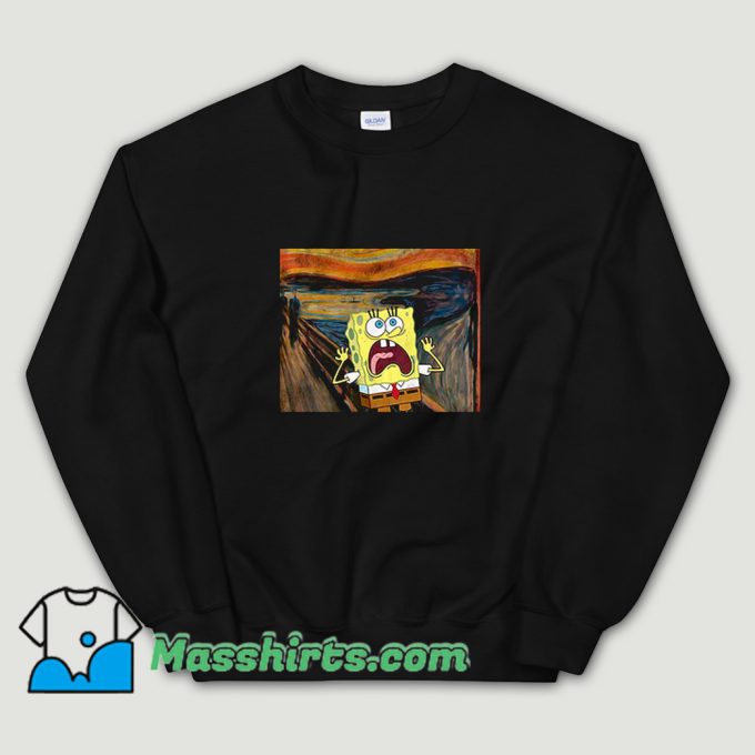 Classic Spongebob Scream Cartoon Sweatshirt