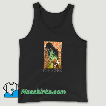 Cool Deftones Band Skull And Girl Tank Top