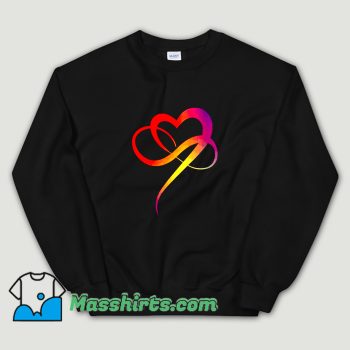 Cute Colorful Heart Symbol Love Infinity Sweatshirt