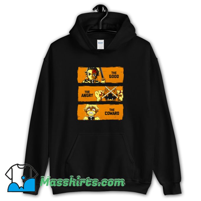 Demon Slayer The Good The Angry The Coward Hoodie Streetwear