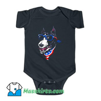 Funny American Pitbull Terrier Baby Onesie
