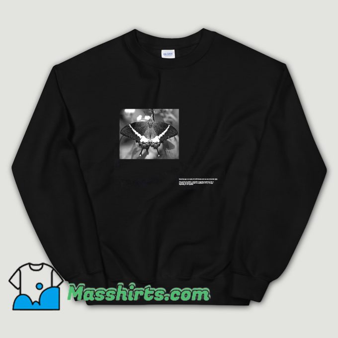 Funny Grayscale Butterfly Halsey Singer Sweatshirt