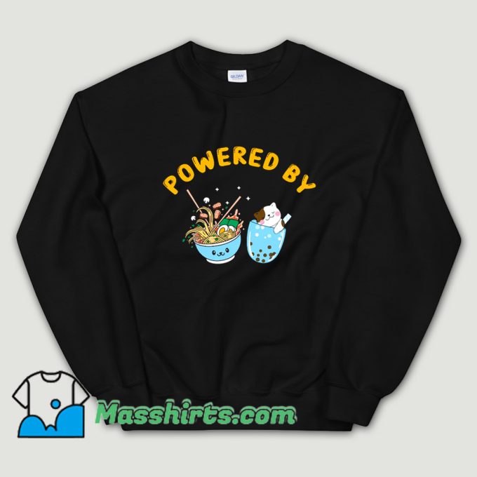 Funny Powered By Japanese Food Sweatshirt