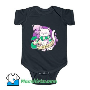 Great Ambition Green Snake Cat Baby Onesie