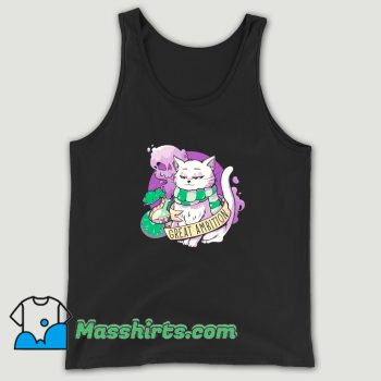 Great Ambition Green Snake Cat Tank Top