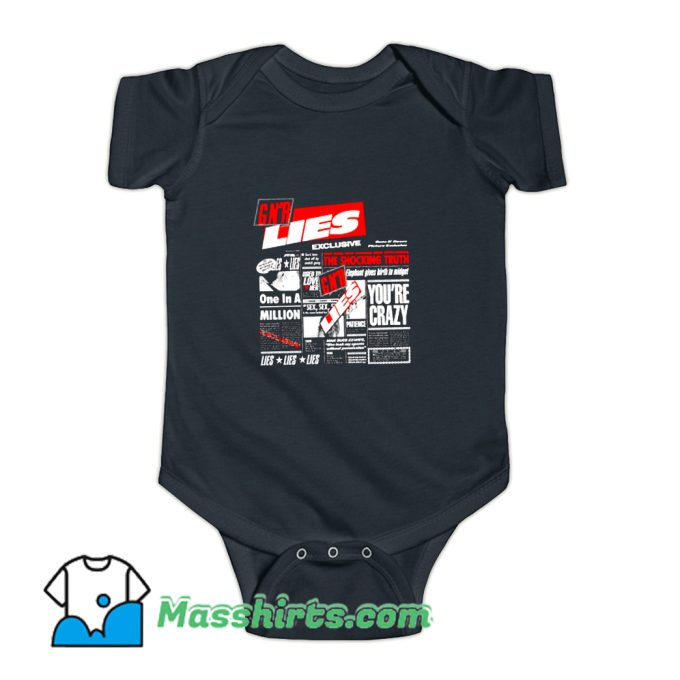 Guns N Roses Lies American Hard Rock Baby Onesie