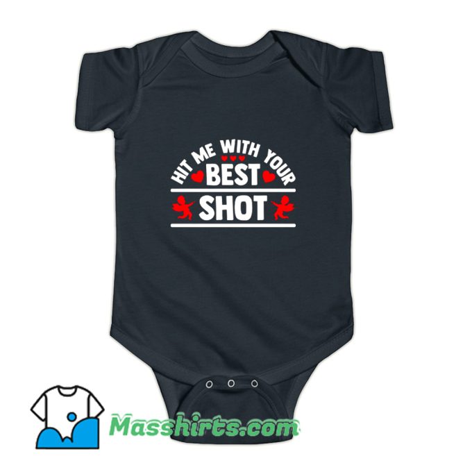 Hit Me With Your Best Shot Baby Onesie