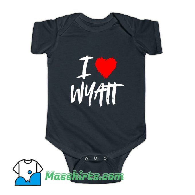 I Love Wyatt Husband Baby Onesie