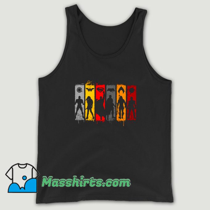 Justice Shadows Superhero Tank Top