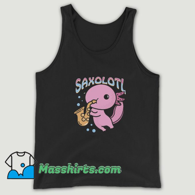 Kawaii Anime Saxolotl Tank Top