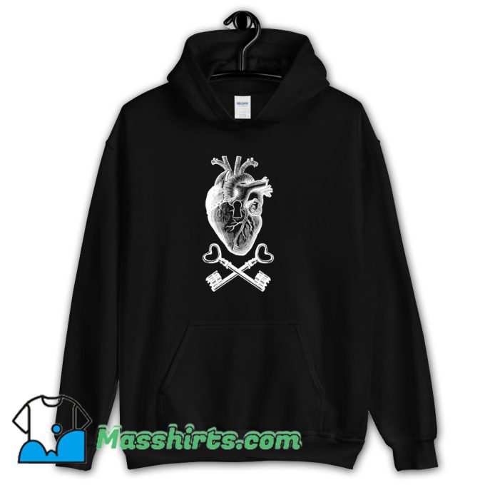 Keyhole Pirate Heart Classic Hoodie Streetwear