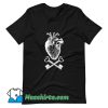 Keyhole Pirate Heart Funny T Shirt Design
