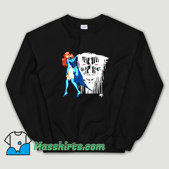 Maddie and Sinister Drip White Sweatshirt