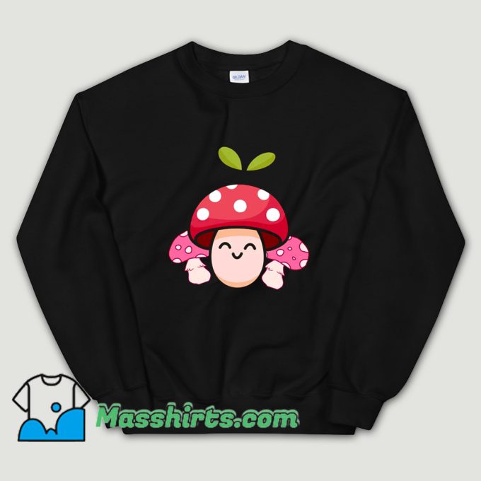 Mushroom Japanese Fluffy Sweatshirt