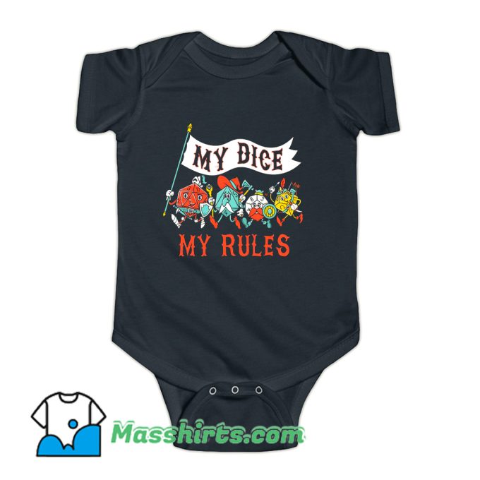 My Dice My Rules Baby Onesie