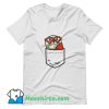 Otter Heart Glasses Pocket T Shirt Design