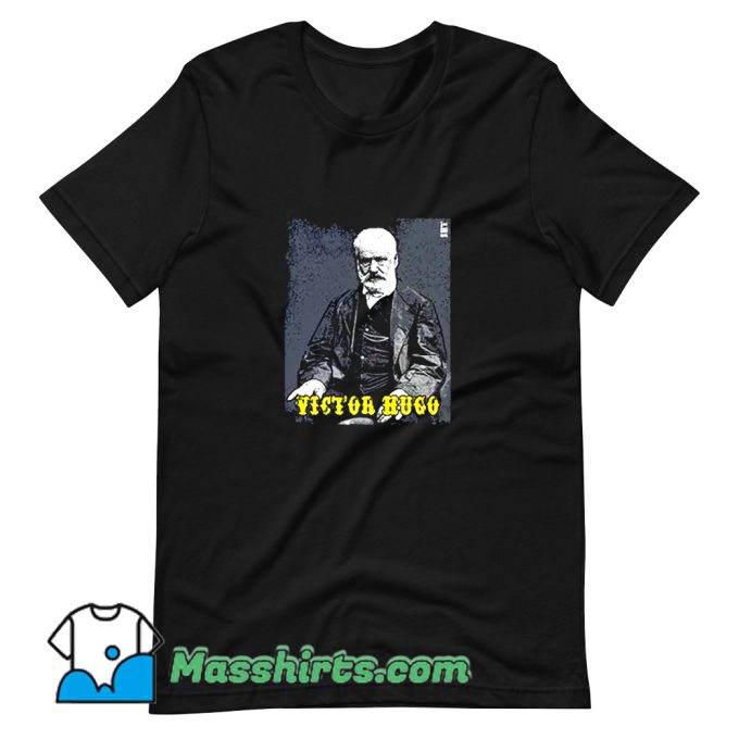 Victor Hugo Reading Book T Shirt Design