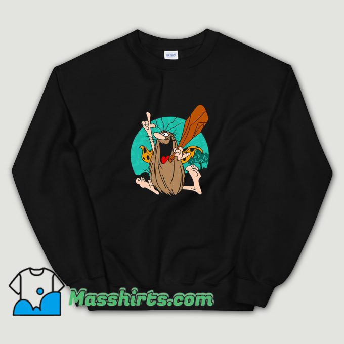 Vintage Captain Caveman Cartoon Sweatshirt