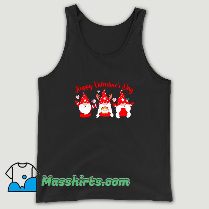 Vintage Happy Valentine Day Gnomes 2022 Tank Top