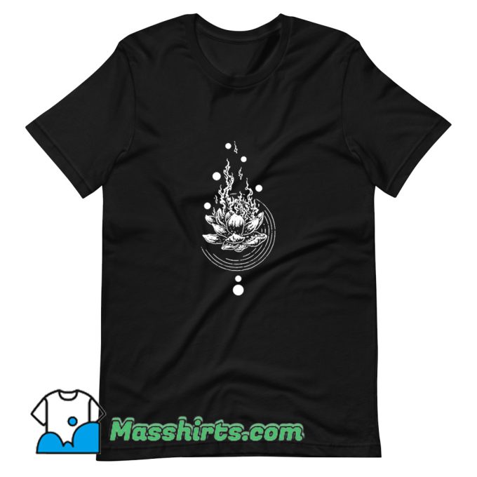 Vintage Lotus On Fire T Shirt Design