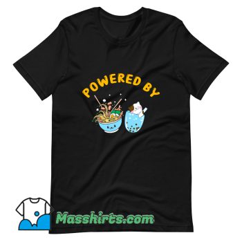 Vintage Powered By Japanese Food T Shirt Design