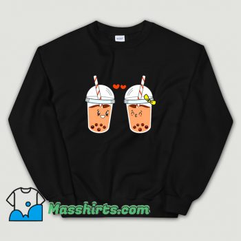 Awesome Bubble Milktea Couple Sweatshirt