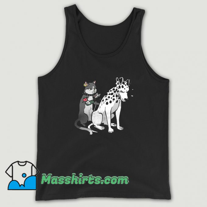 Awesome Dog Tattoo Cat Inked Dalmatian Tank Top